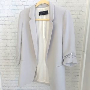Blazer with 3/4 length sleeves